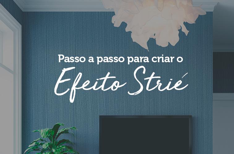 Efeito Strié, técnica de pintura de linhas horizontais ou verticais